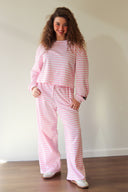 Lulu Mac Pink Stripe Long sleeve