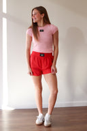 Lulu Mac Red Boxer Short