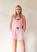 Lulu Mac Light Pink Stripe Short