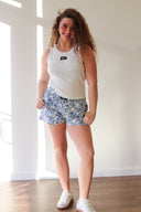 Lulu Mac Blue Floral Boxer Short