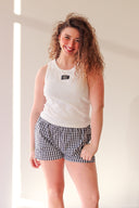 Lulu Mac Black Gingham Short
