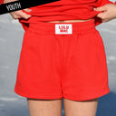 Lulumac Kid Terry Cloth Shorts Red